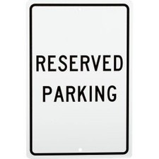 Aluminum Sign - Reserved Parking - .063"" Thick TM5H ACCUFORM MANUFACTURING TM5H