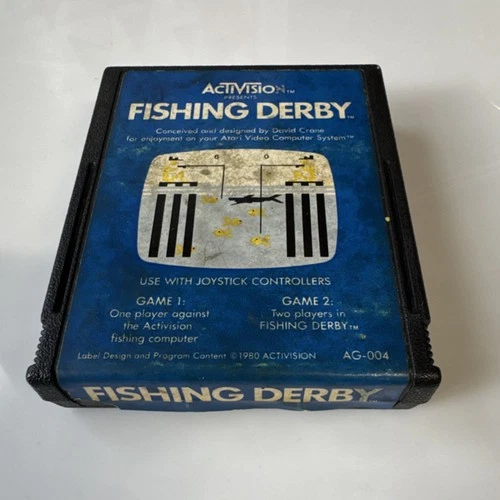 Activision Fishing Derby Atari 2600 Sports Game 1980 Cartridge AG-004
