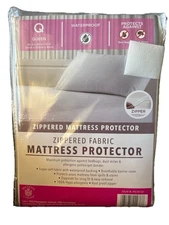 Sultan’s Linens Queen Zippered Mattress Protector Waterproof Hypoallergenic New