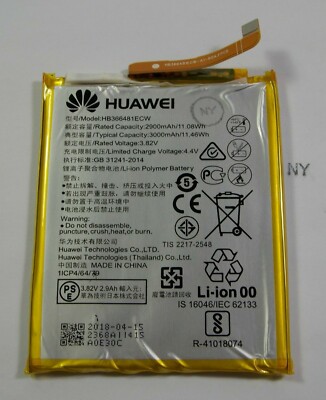 Working HB366481ECW Battery Huawei P20 LITE ANE-LX3 Phone Original Part #256