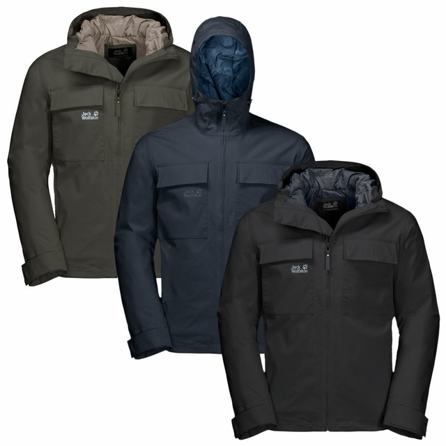 Jack Wolfskin Herren Winter Regen Winddicht Wasserdicht Leichte Jacke Jack Wolfskin Herren Winter Regen Winddicht Wasserdicht Leichte Jacke