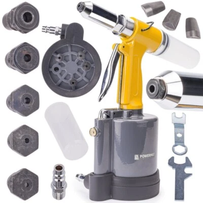 Druckluft Nietpistole Nietzange pneumatisch Nietgerät Blindnietgerät 2,4-6,4 mm - Bild 1 von 4