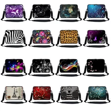 12 inch Neoprene Laptop Sleeve Bag with Shoulder Strap Fits 11.6 - 12.3 inch
