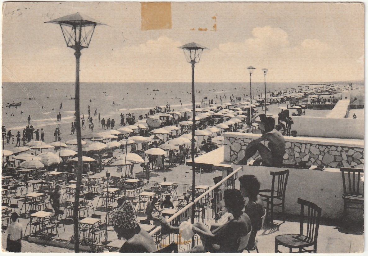 ROSETO DEGLI ABRUZZI - TERAMO - L'INCANTEVOLE SPIAGGIA - VIAGG. 1962 -10514-