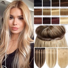 Clip In 100 Real Human Hair Extensions Russian Remy Hair One Piece Full Head US