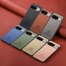 Premium Vegan Leather Slim Shockproof Case For Google Pixel 9 Pro XL /9 Pro /9A