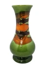 Vintage Royal Haeger Textured Green Earth Wrap Vase Mid Century Modern 10.75"