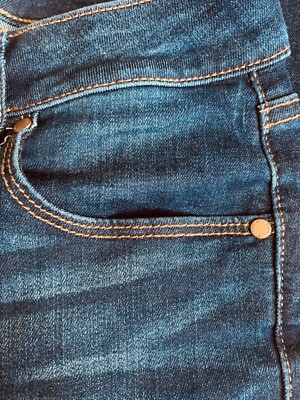 Articles Of Society Women's Heather Skinny Jeans - Distressed Blue Denim Size 31