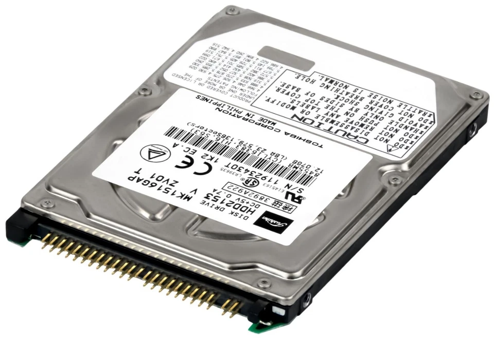 Hard Drive Toshiba MK1516GAP 15GB 4200U/Min 1MB Cache Pata / Ide / Ata 2.5' Inch - Image 3 of 3