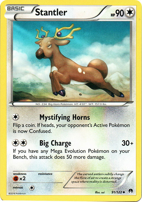 Pokemon - Stantler - 91/122 - Uncommon - XY - BREAKPoint - NM