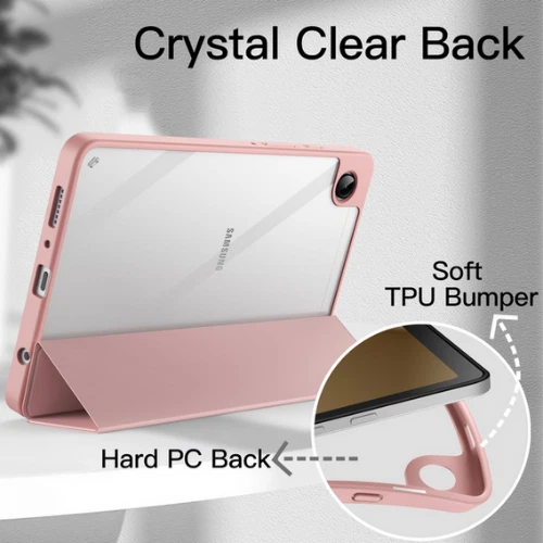 Samsung Galaxy Tab A9 8.7" 2023 Case Clear Hard PC Back Slim Stand Cover - Image 4 of 4