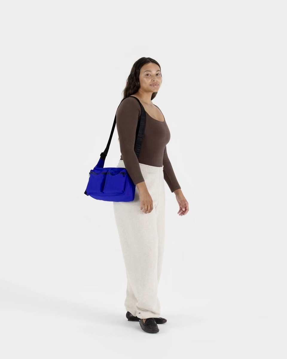 NEW! Baggu MEDIUM CARGO CROSSBODY in “Lapis” Blue — Washable