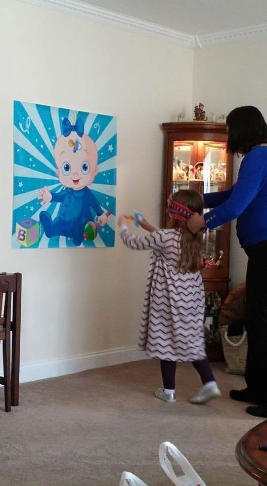 Pin the Pacifier on the Baby Gender Neutral Shower Game Party Accessory boy girl