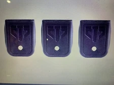 ETS MAGAZINE FLOOR PLATE GLOCK 9MM DOUBLE STACK POLY BLACK 3 PACK