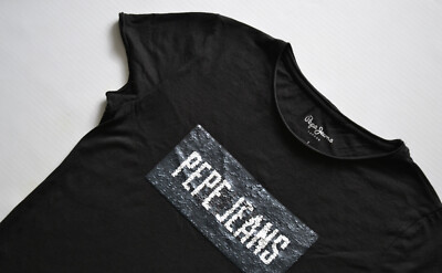 PEPE JEANS LONDON SUSANA Women's T Shirt Damen T Shirt Gr. S Schwarz/ Black