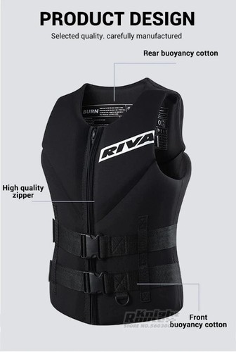 Life Vest Adults Surf Vest Kayak Motorboats Raft Rescue Boat Ski Water Sports - Bild 9 von 16