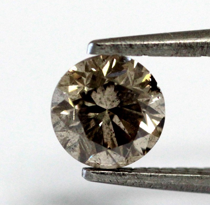 EGL USA loose certified 1ct I1 Q R round diamond 6.14-6.02x4.13mm vintage estate