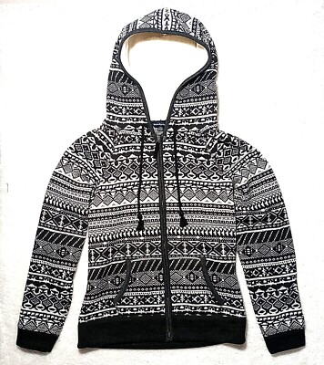 American Eagle Outfitters AEO Sweater Hoodie Wm M Fleece Full