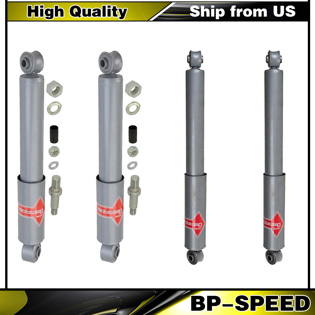 4X KYB Shock Absorber Front Rear fits CHEVY BLAZER 1969 1970 1971 1972_WT