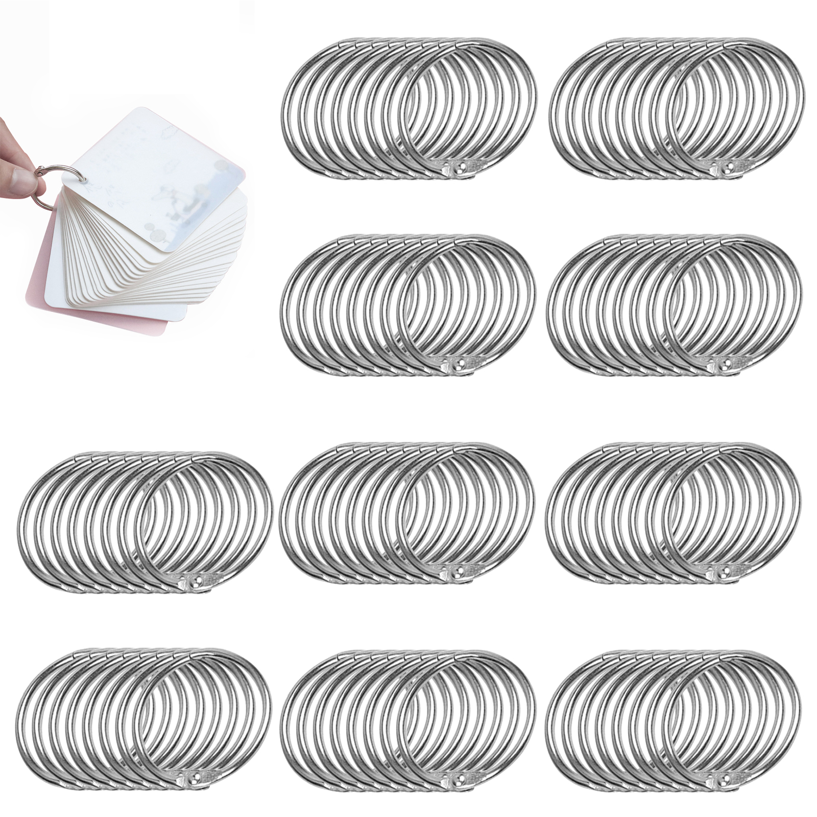 80pcs-round-circle-calendar-loose-leaf-binder-ring-book-flash-cards
