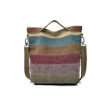Womens Shoulder Bags Canvas Handbags Multi-Color Casual Messenger Bag Top Handle
