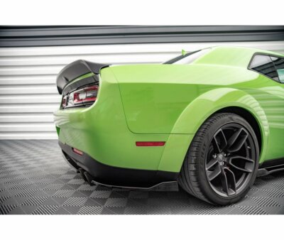 CUP Diffusor Seiten Ansätze SCHWARZ für Dodge Challenger SRT Hellcat MK3 Flaps