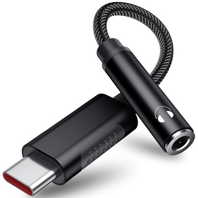 USB Type C to 3.5mm Audio Jack Headphone Adapter for Samsung S22 S21 S20 FE G...