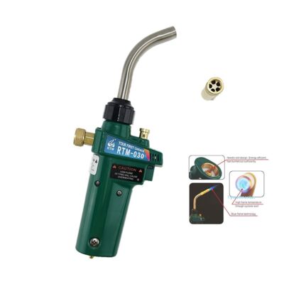Torch Braze Welding Gun Heater Burner w Self Ignition For Copper Aluminum Pipe