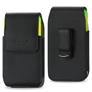 REIKO-Vertical-Leather-Carrying-Side-Case-Pouch-Cover-Holster-Swivel-Belt-Clip