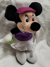 Tennis Minnie Mouse USA Disney Store bean bag plush beanie mbbp
