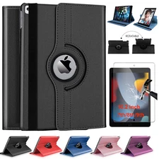 For iPad 10.2" 9th 8th 7th Gen Leather Flip Case Stand Shockproof Cover w Screen