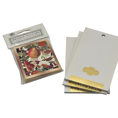 Michel Design Works Bridge Talllies BCT241 Golden Pear Plus 3 Congress Scorepads