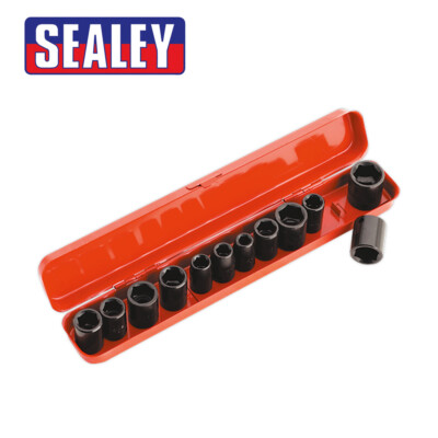 Sealey Impact Steckschlüsselsatz 3/8'' Vierkant metrisch/zöllig 12-teilig AK682
