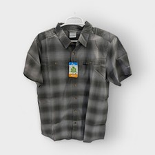 Columbia Newton Ridge Plaid Short Sleeve Size L