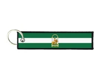 Keychain key ring tags fabric motorcycles car biker cute flag andalusia