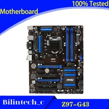FOR MSI Z97-G43 Motherboard Supports LGA1150 DDR3 VGA+DVI+HDMI Z97 Intel Test OK