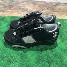 Vintage Reebok NFL Oakland Raiders Kid Shoes Size 4 1/2