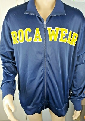 Roca wear sweat jacket.  Men's XL. blue and yellow color.