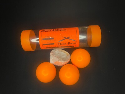 FAKINI 2 INCH MANIPULATION BALLS WITH SHELL ORANGE 3 BALLS AND SHELL