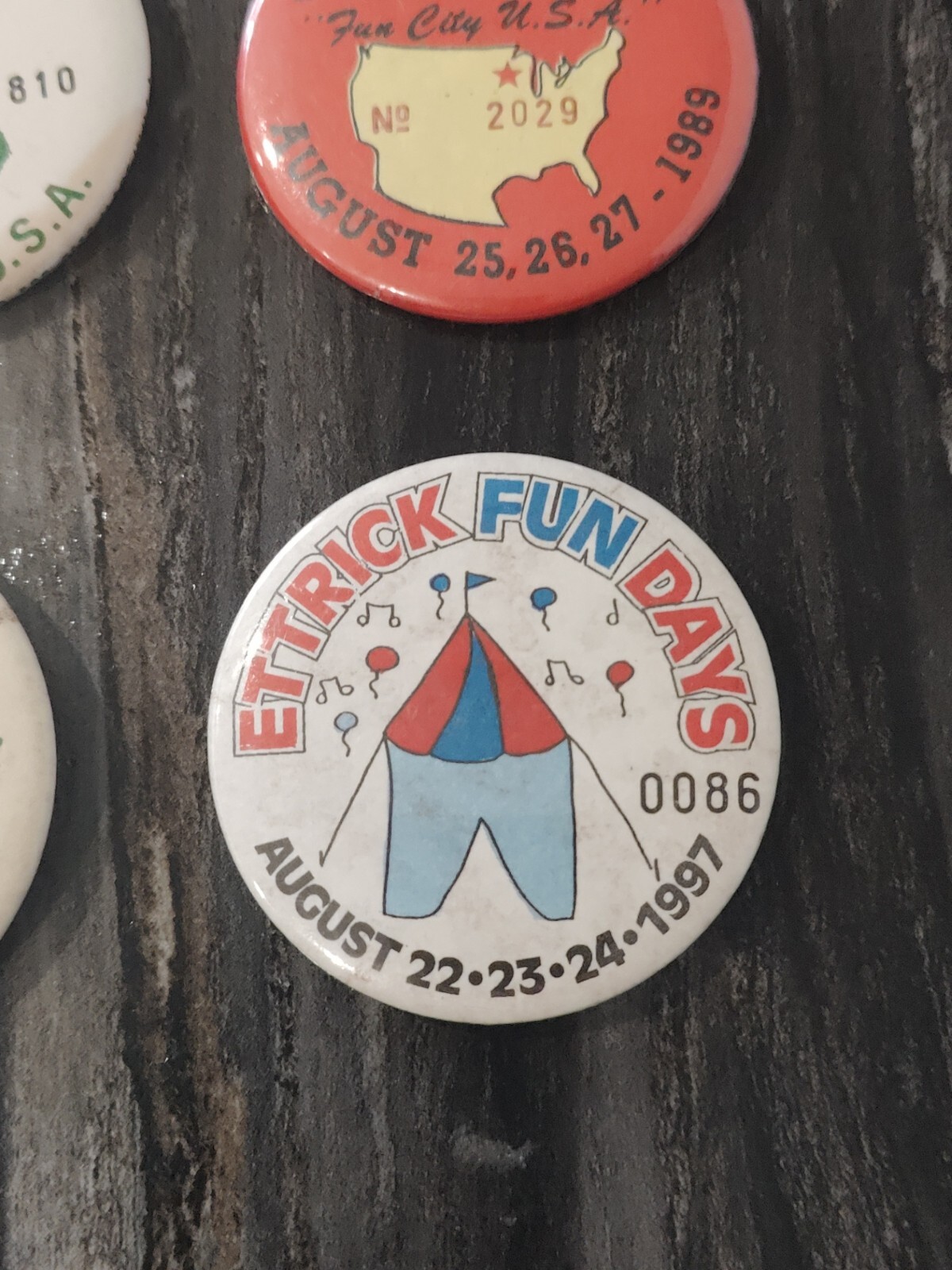 (9) Fun Days Ettrick Wisconsin 197997 2.25" Pinback Button Advertising Festival eBay