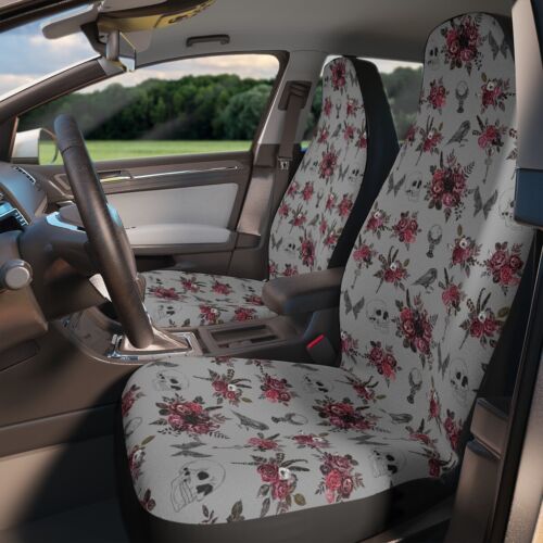 Gothic Floral Car Seat Covers - Picture 1 of 8
