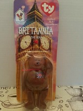 TY MCDONALD'S BEANIE BABIES BABY BRITANNIA THE BEAR WITH DOUBLE ERRORS TUSH TAG