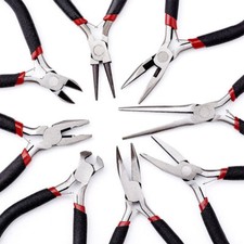 8pcs/Set Professional Beading Jewelry Pliers Kit Strong Multi-Purpose Hand Tools