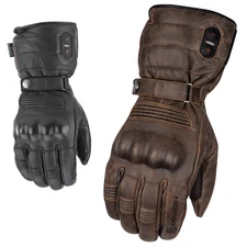 HIGHWAY 21 RADIANT HEATED MEN'S COLD WEATHER MOTORCYCLE LEATHER GLOVE WATERPROOF