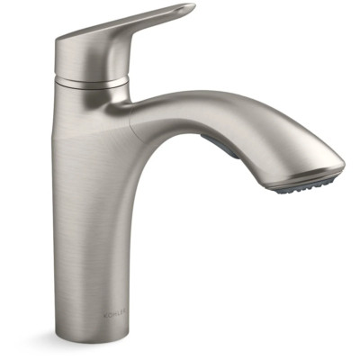 Kohler Rival Bar-Armatur Edelstahl | Einhebelgriff Mit 154° Schwenkauslauf