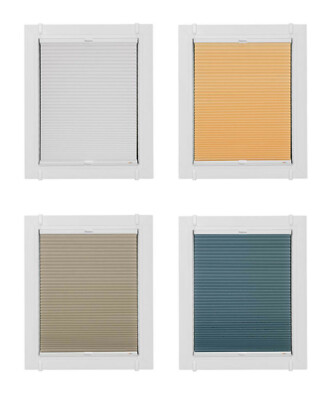 Sunlines Waben Plissee Klemmfix - ohne Bohren - Blickdicht - Klemmfix Plissee