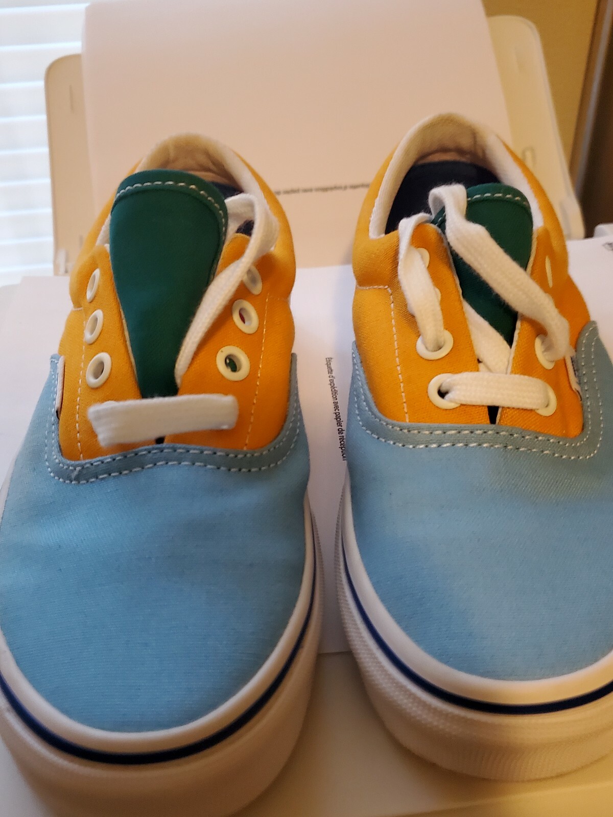 pink blue green vans