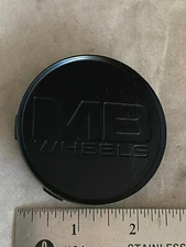 MB Motoring Wheels Matte Black Wheel Rim Hub Cover Center Cap C-666-2 C18MMB-MB