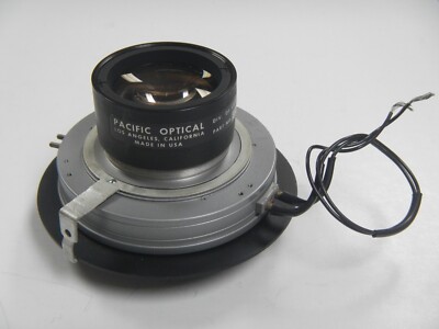Aerial camera lens, Pacific Optical, electric shutter, manual aperture