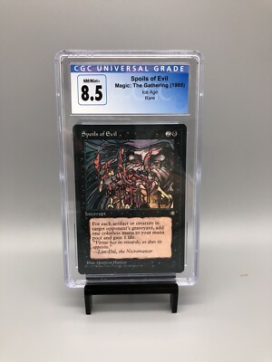 SPOILS OF EVIL - CGC 8.5 MN/Mint + Ice Age Rare Reserved List Graded MTG |  eBay